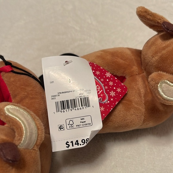 🎄 Rudolph The Red Nosed Reindeer House Slippers - Picture 4 of 4